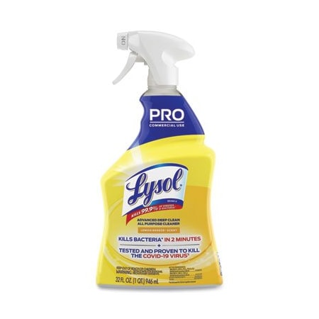 Prolysol ADVANCED DEEP CLEAN ALL PURPOSE CLEANER, LEMON BREEZE, 32 OZ TRIGGER SPRAY BOTTLE 00351EA